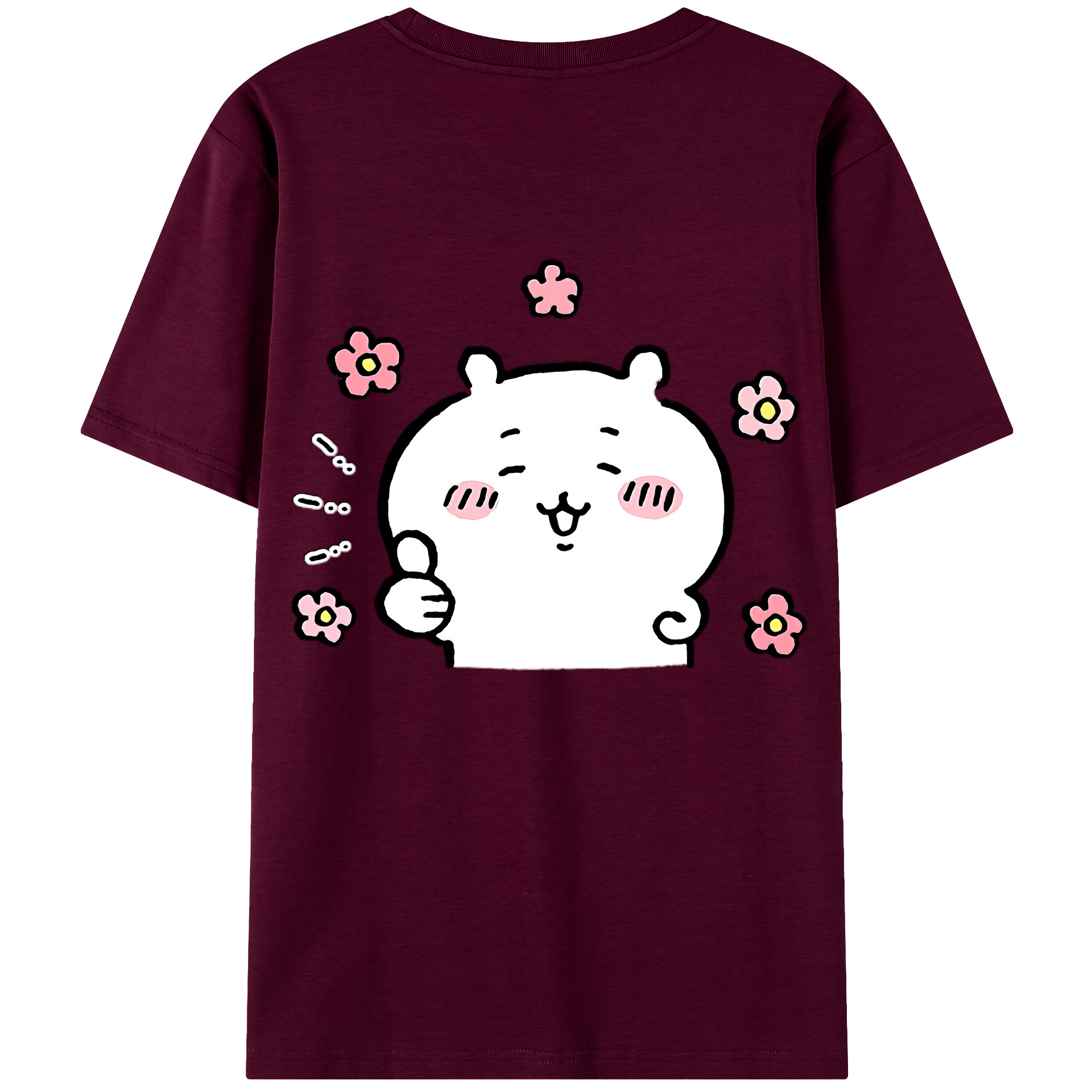 （画像用） ちいかわ ちいかわ Chii-kawa chiikawa レディース半袖Tシャツ(バックプリント)